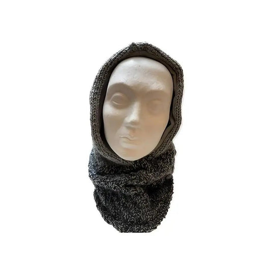 Huppukauluri Harmaakirjava - Lahja ja Sisustus Juuttisäkki