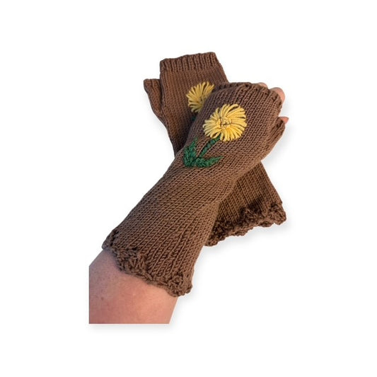 Ruskeat kämmekkäät voikukka - Lahja ja Sisustus Juuttisäkki