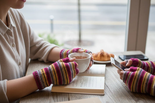 Kämmekkäät Merinoraita - Lahja ja Sisustus Juuttisäkki