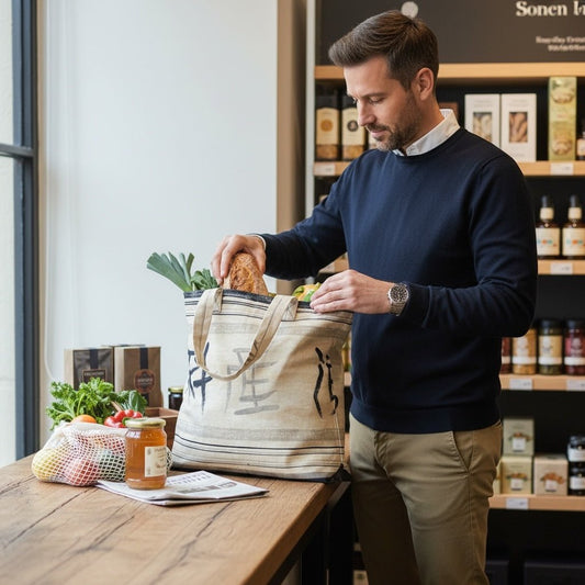 Kangaskassi Japan - Lahja ja Sisustus Juuttisäkki