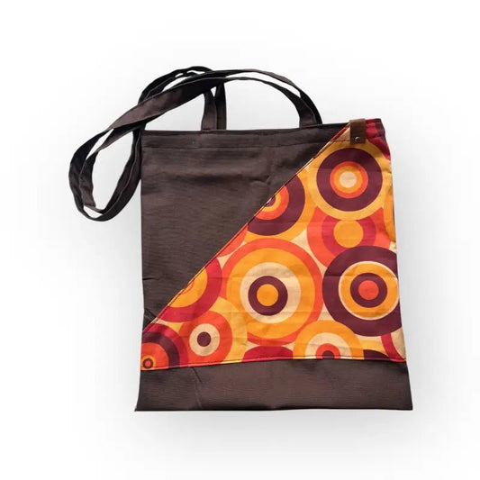 Kangaskassi Retro Vibes - Lahja ja Sisustus Juuttisäkki