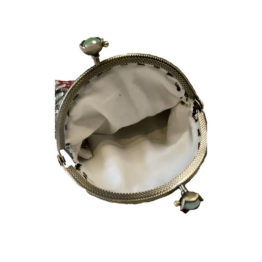 Kukkaro Nappiraita - Lahja ja Sisustus Juuttisäkki