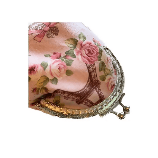 Kukkaro Roosa - Lahja ja Sisustus Juuttisäkki