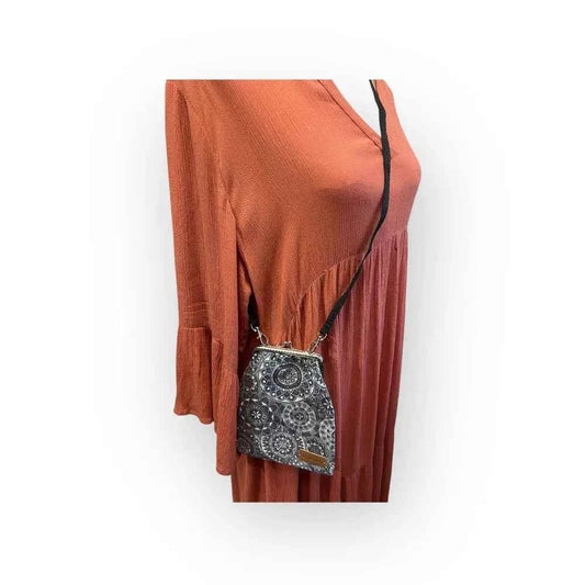 Kukkarolaukku Harmaa - Lahja ja Sisustus Juuttisäkki