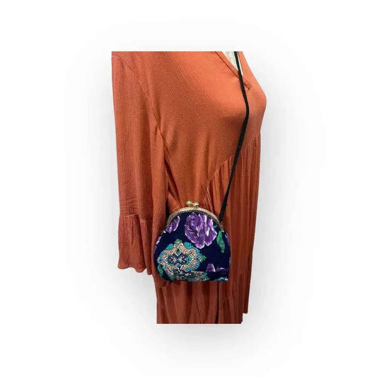 Kukkarolaukku Orkidea - Lahja ja Sisustus Juuttisäkki