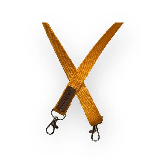 Laukun Olkahihna - Kapea keltainen - Lahja ja Sisustus Juuttisäkki