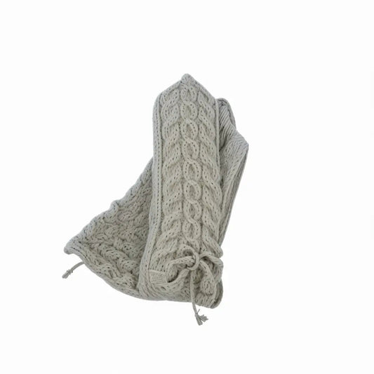 Luonnonvalkoiset Palmikkolapaset - Lahja ja Sisustus Juuttisäkki