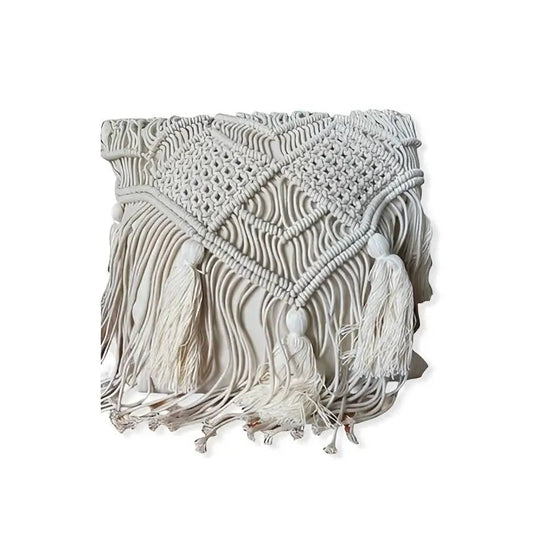 Makramee tyynynpäällinen - Lahja ja Sisustus Juuttisäkki