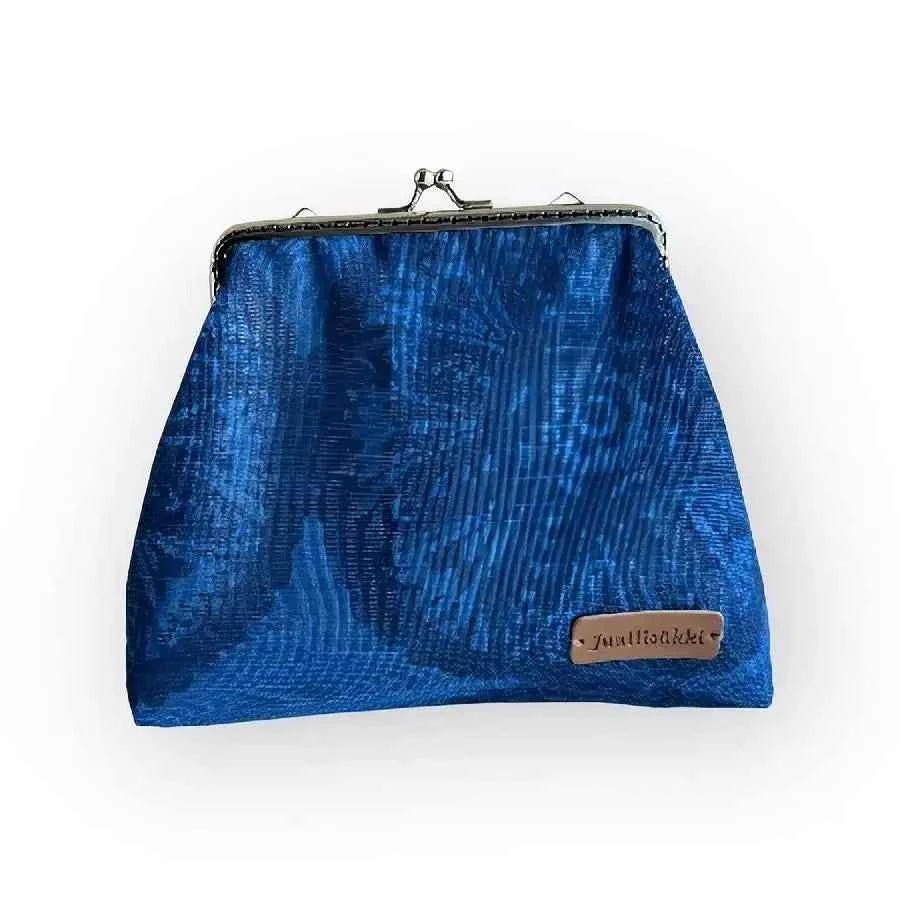 Meikkikukkaro Sininen - Lahja ja Sisustus Juuttisäkki