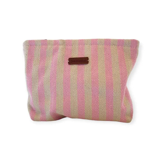 Meikkilaukku Raita - Lahja ja Sisustus Juuttisäkki