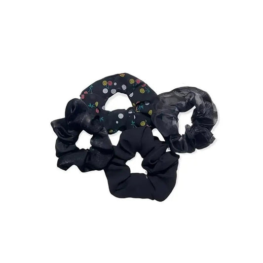Mustat Scrunchiet - Lahja ja Sisustus Juuttisäkki