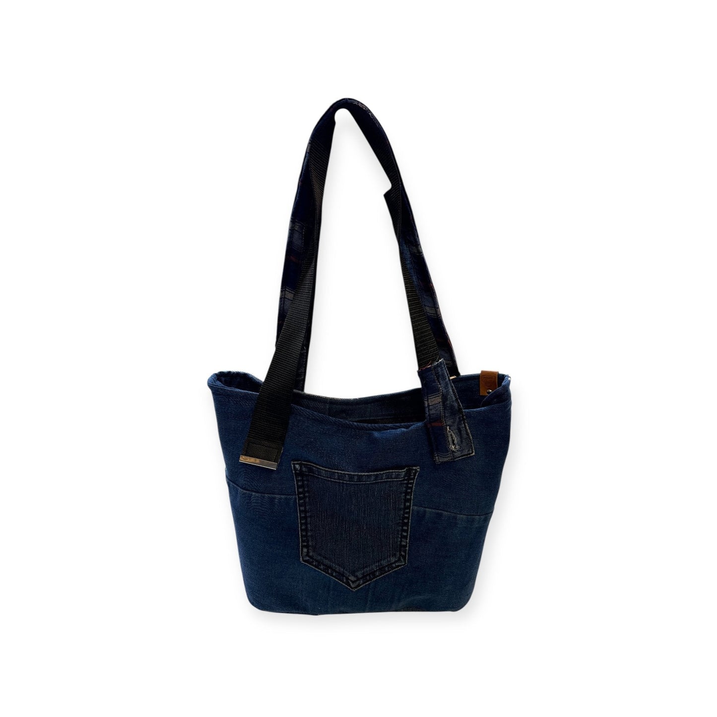 Olkalaukku Farkkuraita - Lahja ja Sisustus Juuttisäkki