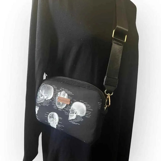 Olkalaukku Ihmisen luut - Lahja ja Sisustus Juuttisäkki