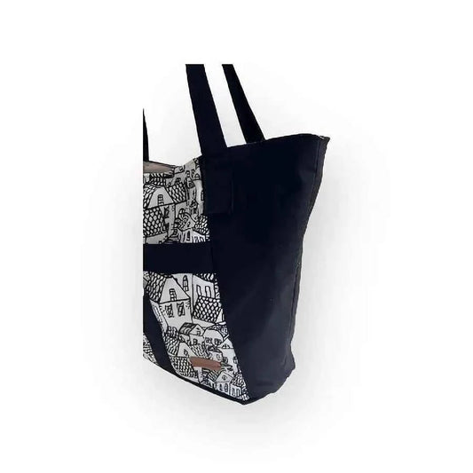 Olkalaukku Kylä - Lahja ja Sisustus Juuttisäkki