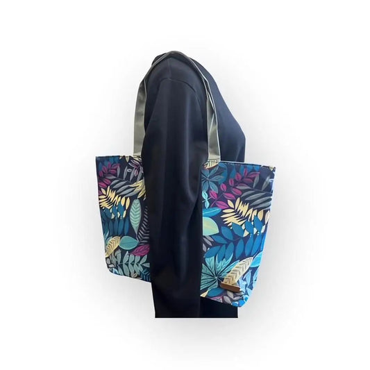 Olkalaukku Lehvästö - Lahja ja Sisustus Juuttisäkki