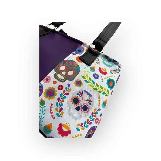 Olkalaukku Pääkallo - Lahja ja Sisustus Juuttisäkki