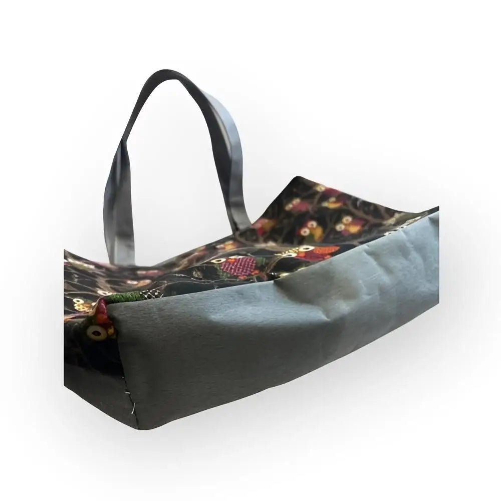 Olkalaukku Pöllö - Lahja ja Sisustus Juuttisäkki