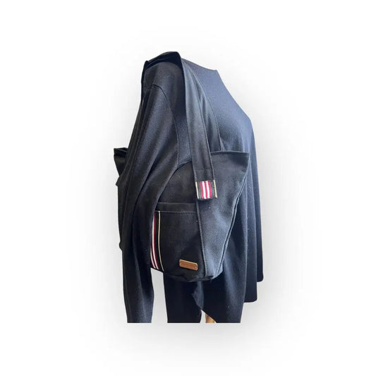 Olkalaukku Raidat - Lahja ja Sisustus Juuttisäkki