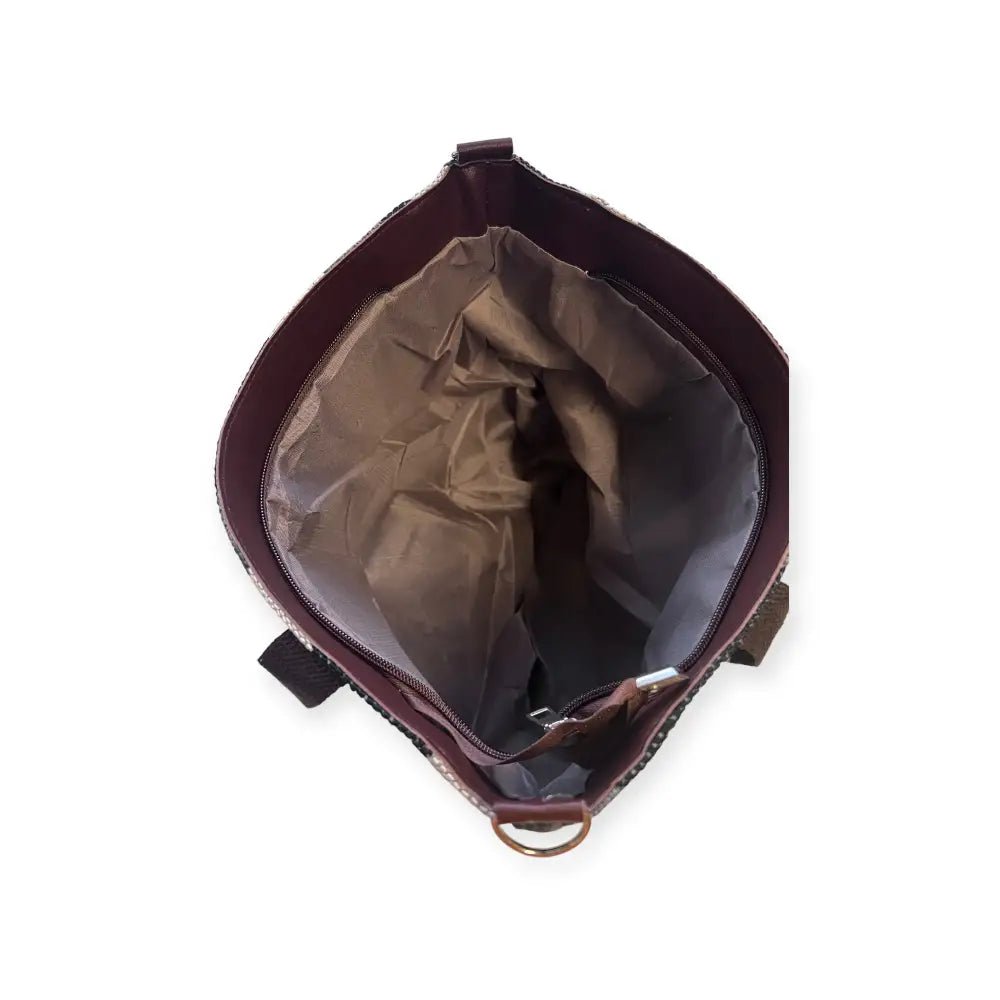 Olkalaukku Raita - Lahja ja Sisustus Juuttisäkki