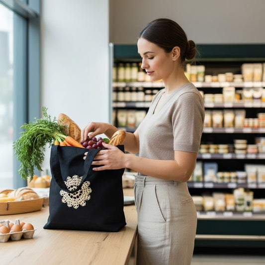Ostoskassi Pitsi - Lahja ja Sisustus Juuttisäkki