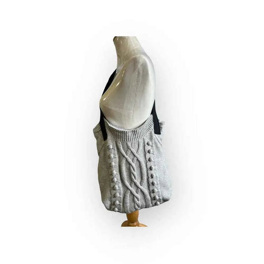 Palmikkoneule kassi - Lahja ja Sisustus Juuttisäkki