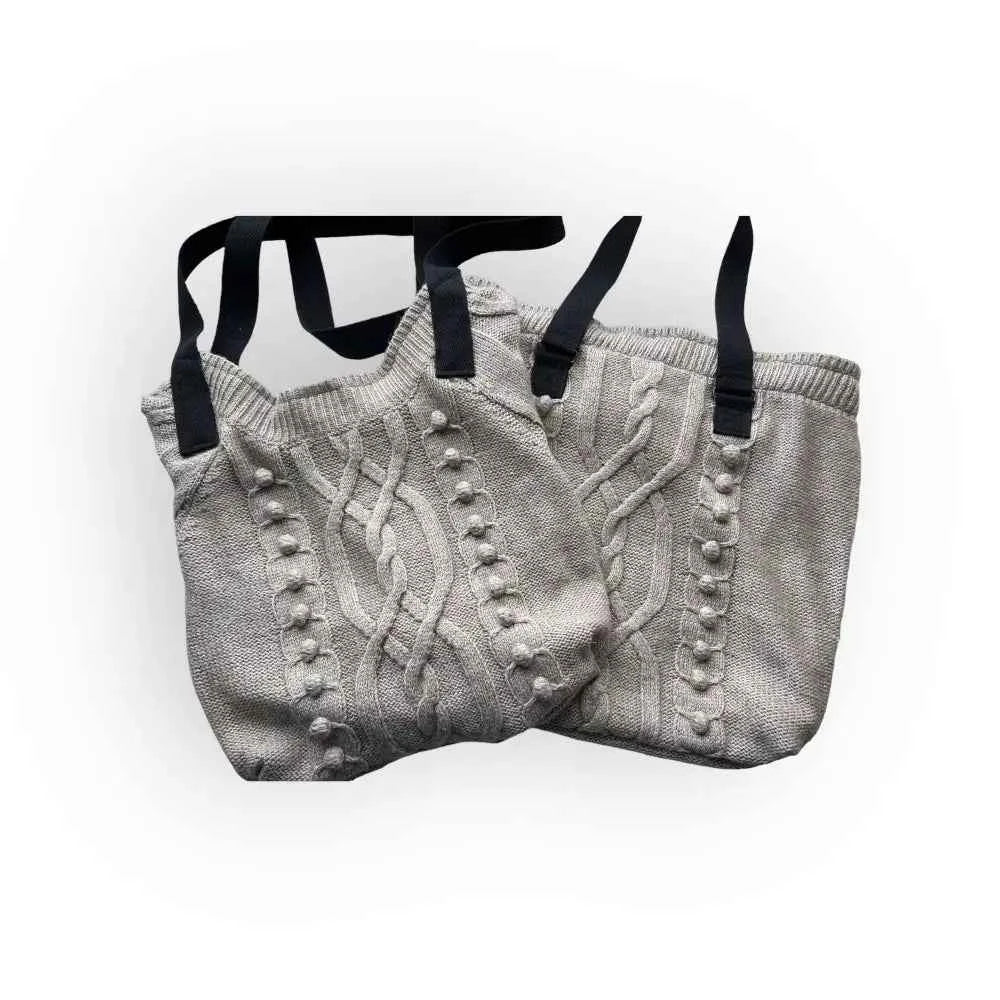 Palmikkoneule kassi - Lahja ja Sisustus Juuttisäkki