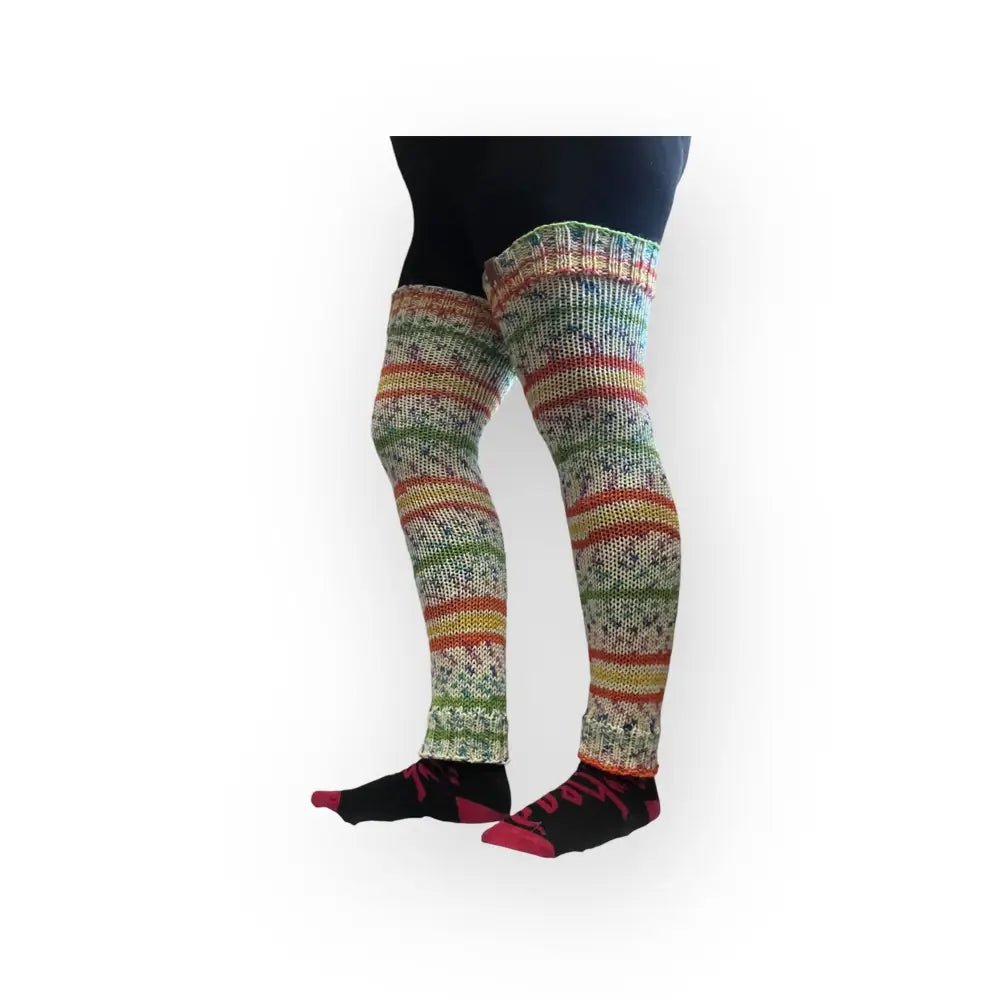 Pitkät säärystimet moniväri - Lahja ja Sisustus Juuttisäkki