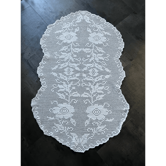 Pitsiliina Valkoinen - Lahja ja Sisustus Juuttisäkki