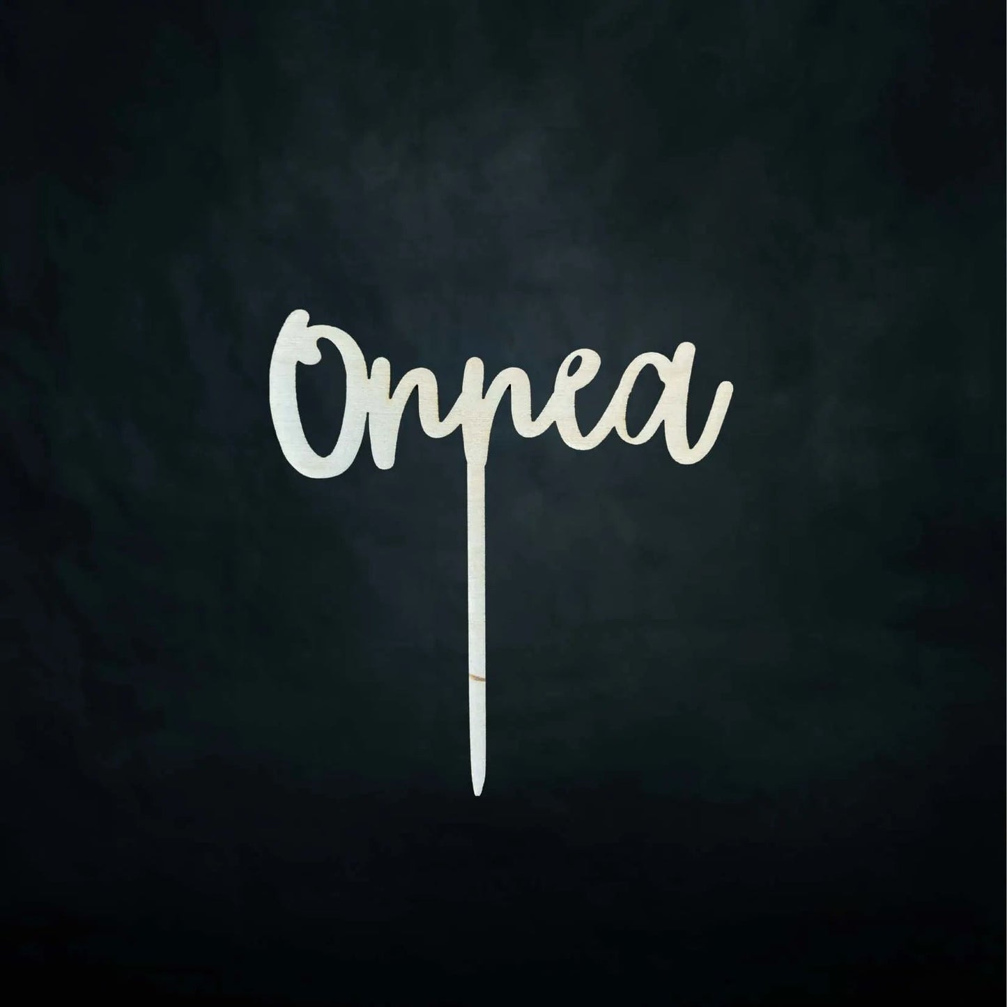 Puinen Onnea - kakkukoriste - Lahja ja Sisustus Juuttisäkki