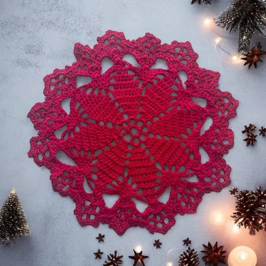 Punaiset kattausliinat - Lahja ja Sisustus Juuttisäkki