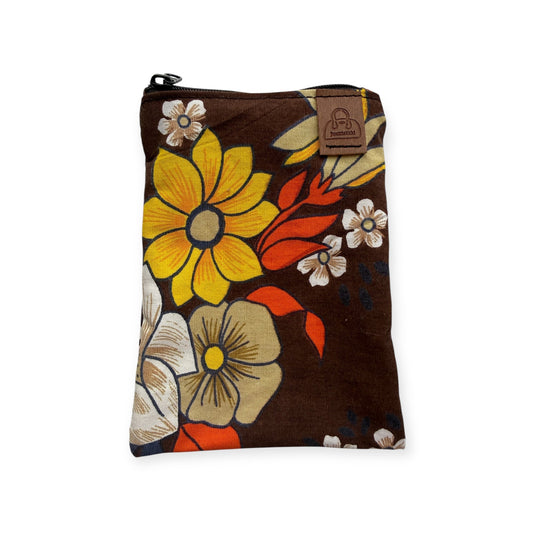 Pussukka Brown Flower - Lahja ja Sisustus Juuttisäkki -