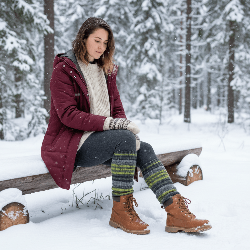 Havumetsä säärystimet - ulkona talvessa