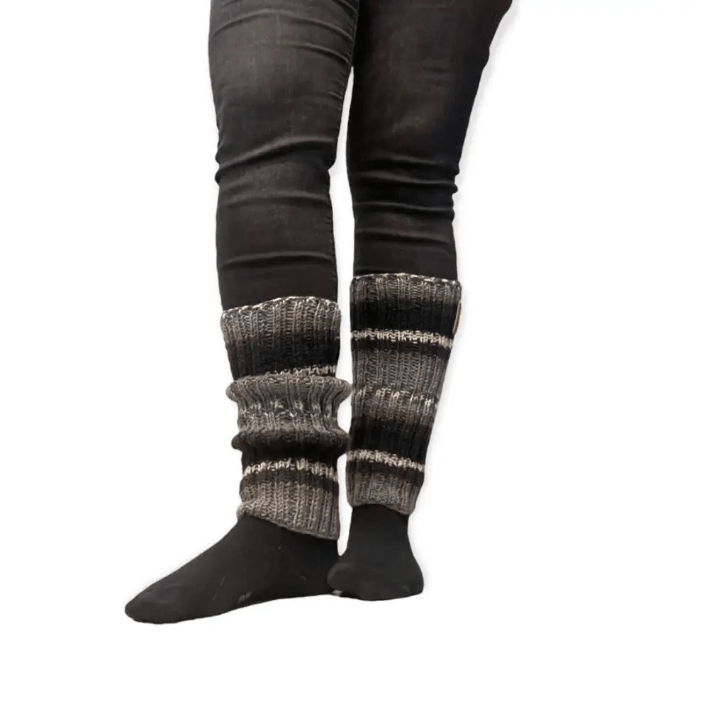 Säärystimet Mustaharmaa - Lahja ja Sisustus Juuttisäkki