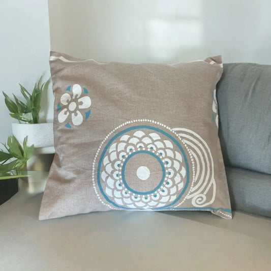 Tyynynpäällinen Pellava - Lahja ja Sisustus Juuttisäkki