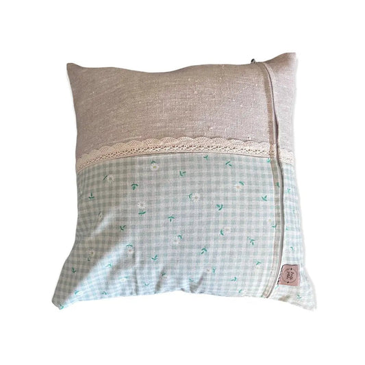 Tyynynpäällinen Pellavakukka - Lahja ja Sisustus Juuttisäkki