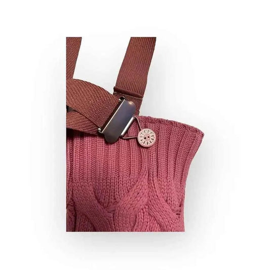 Vaaleanpunainen pieni neulekassi - Lahja ja Sisustus Juuttisäkki