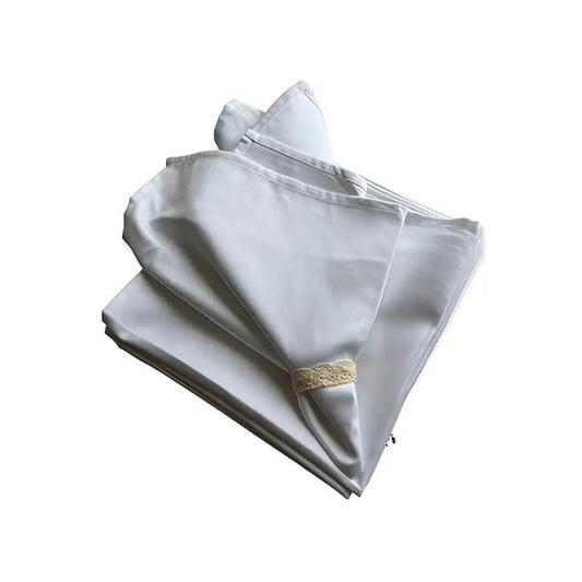 Valkoinen ruokaliina - Lahja ja Sisustus Juuttisäkki