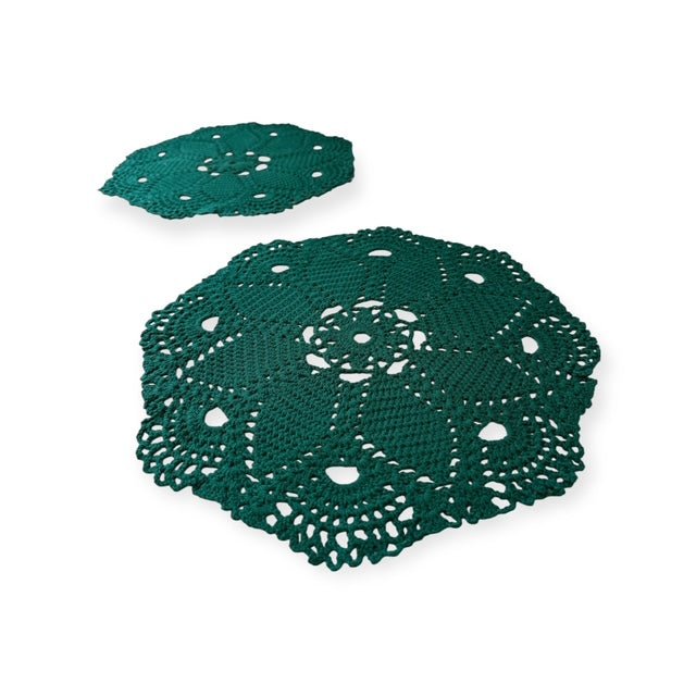 Vihreät kattausliinat - Lahja ja Sisustus Juuttisäkki -