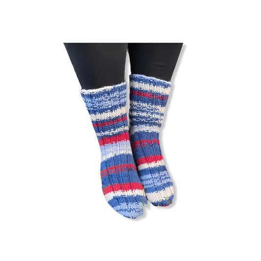 Villasukat Blue - Lahja ja Sisustus Juuttisäkki