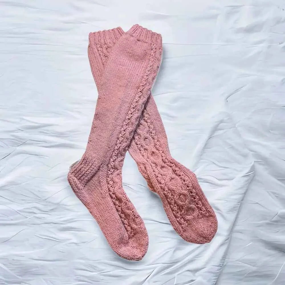 Villasukat Rose - Lahja ja Sisustus Juuttisäkki