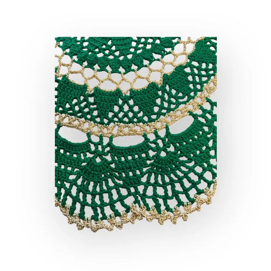 Virkattu liina Vihreä - Lahja ja Sisustus Juuttisäkki