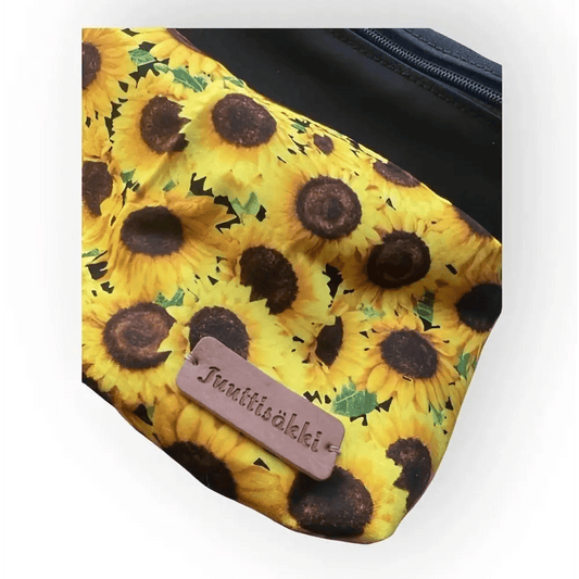 Vyölaukku Auringonkukka - Lahja ja Sisustus Juuttisäkki