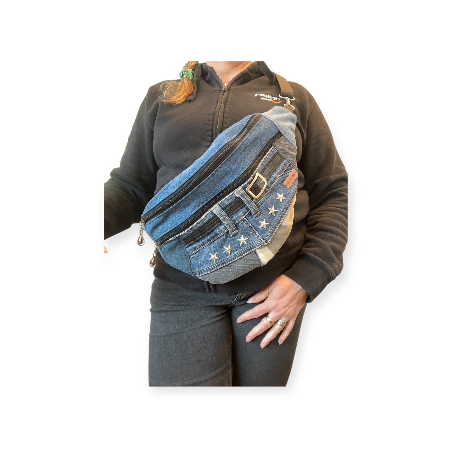 Vyölaukku - crossbody Farkku - Lahja ja Sisustus Juuttisäkki