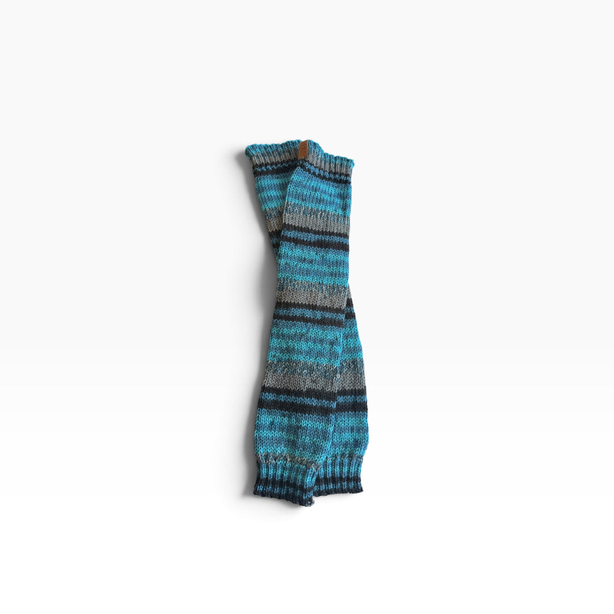 Long leg warmers Blue Stripe