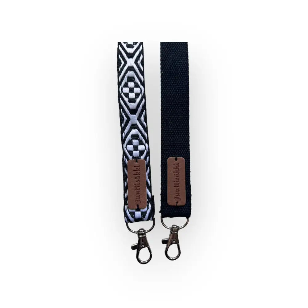 Laukun Olkahihna - Kapea musta Shoulder Straps