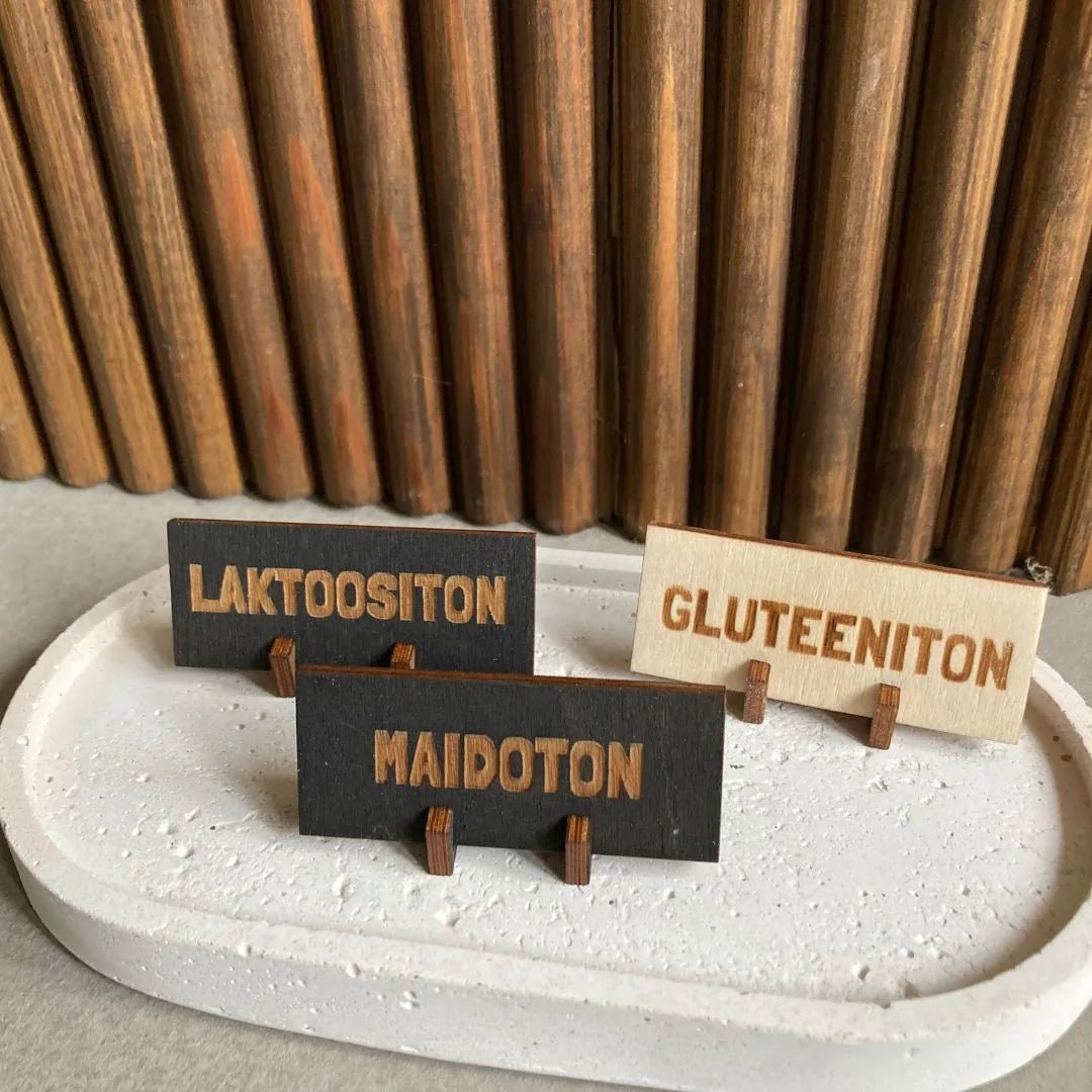 Allergeeni - kyltit - Lahja ja Sisustus Juuttisäkki