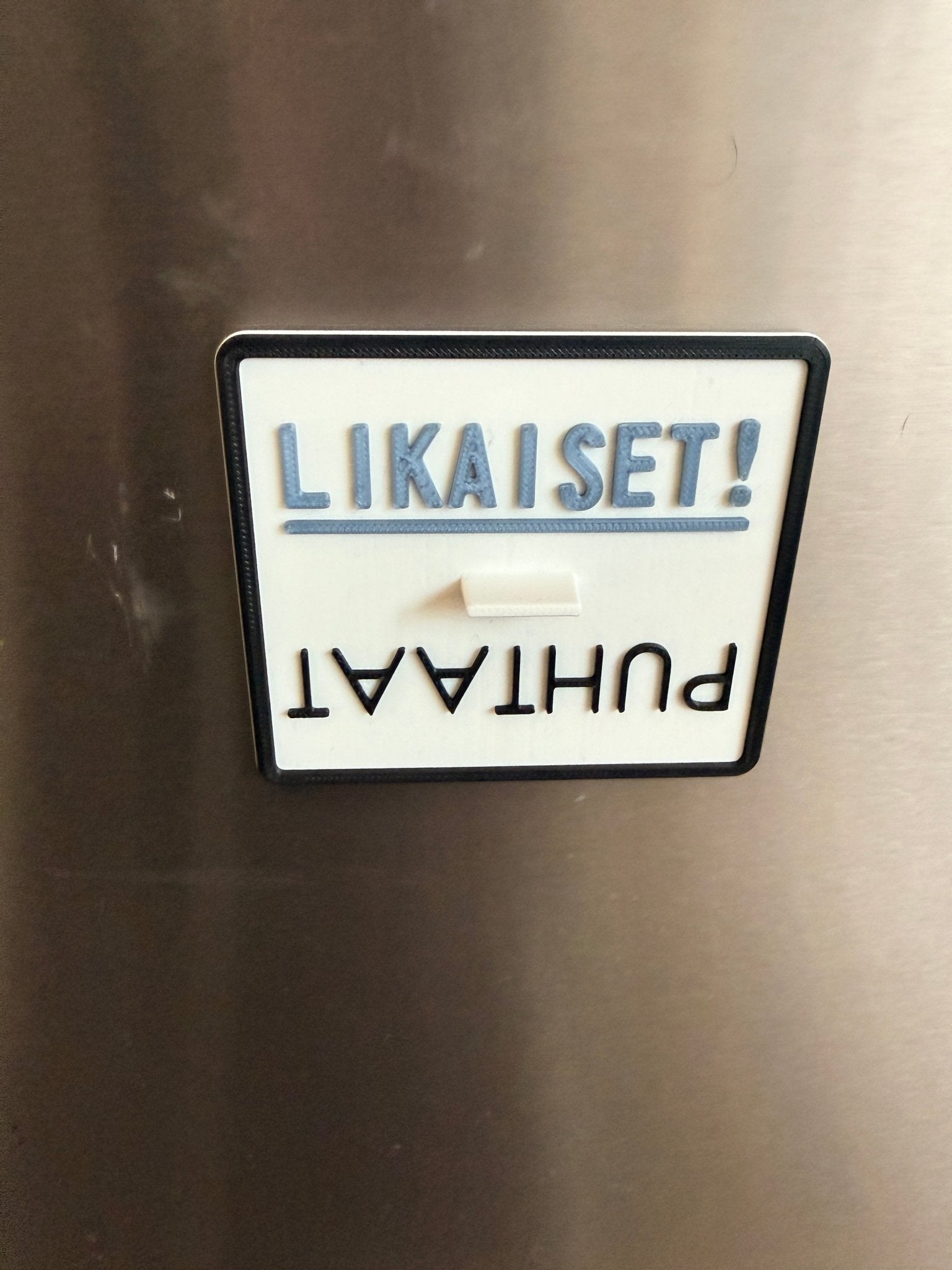 Astianpesukone magneetti - puhtaat ja likaiset - Lahja ja Sisustus Juuttisäkki