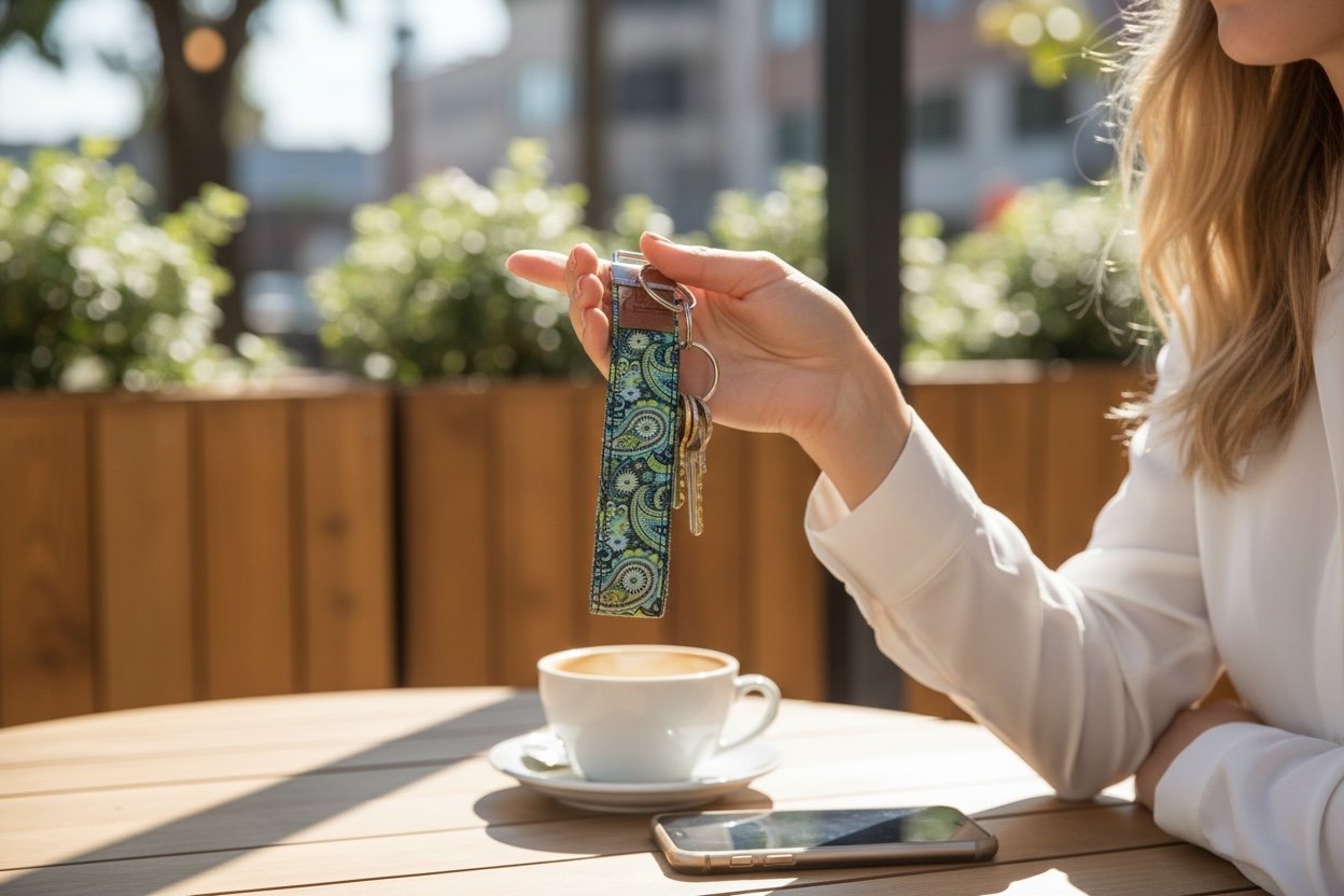 Avaimenperä Lenkki - Lahja ja Sisustus Juuttisäkki