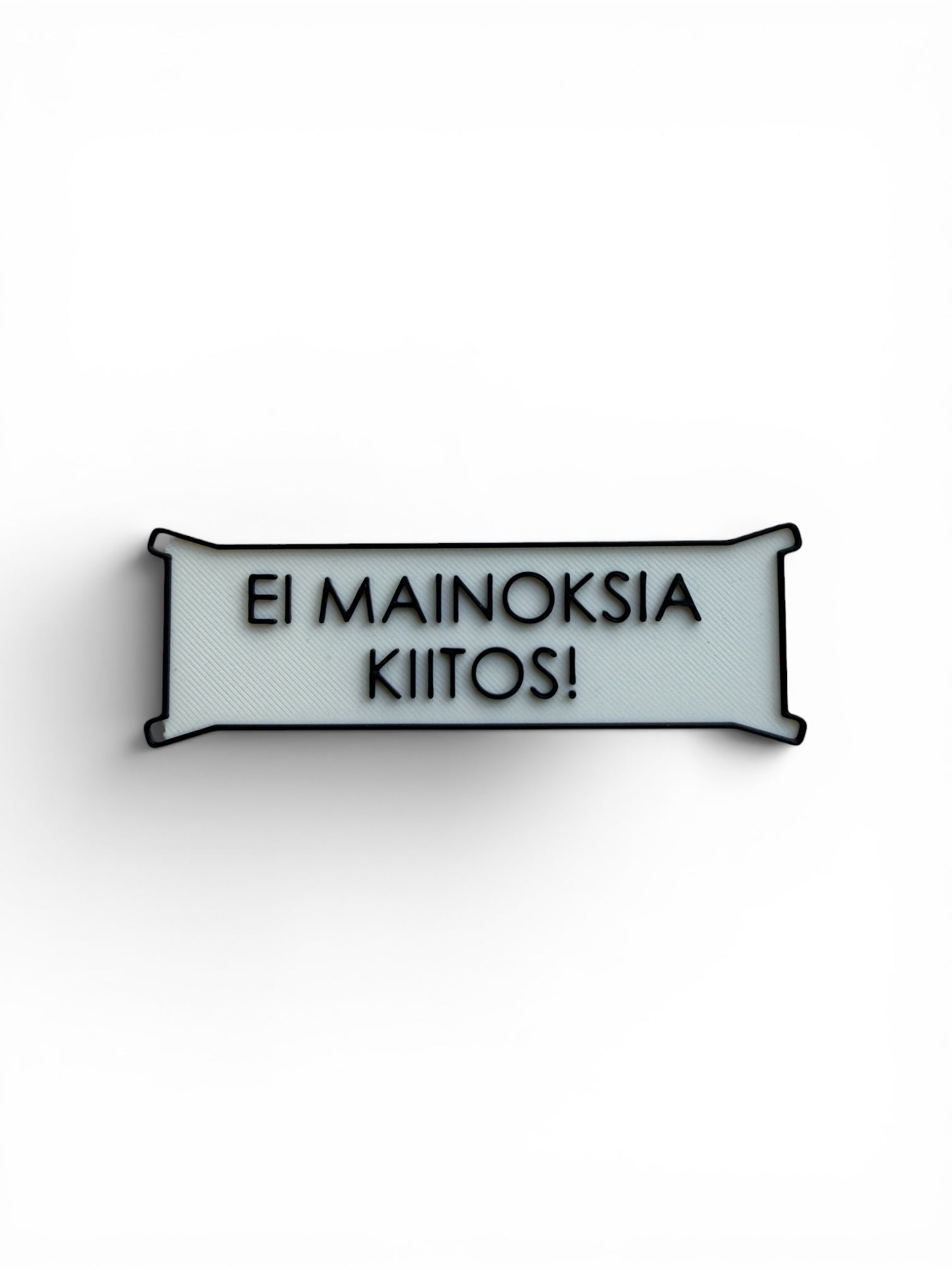 Ei mainoksia kiitos! - kyltti - Lahja ja Sisustus Juuttisäkki
