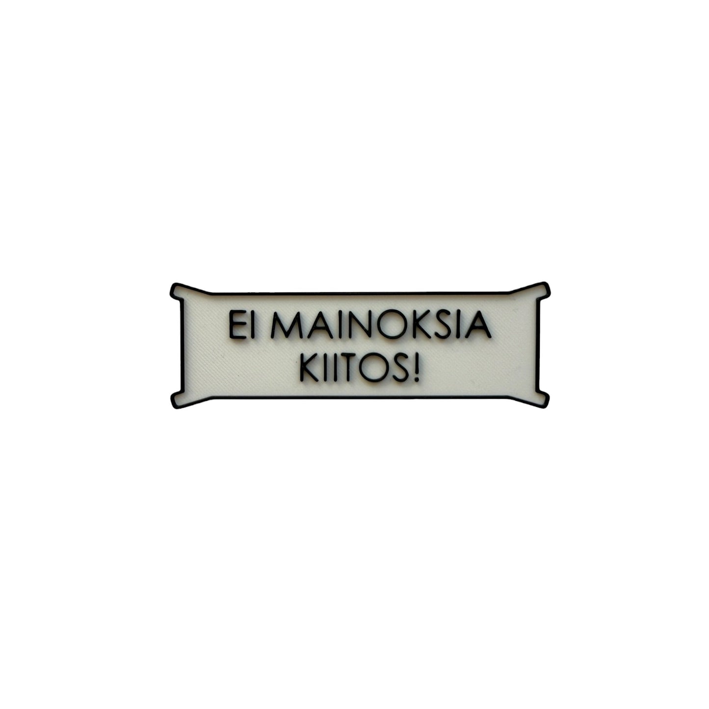 Ei mainoksia kiitos! - kyltti - Lahja ja Sisustus Juuttisäkki